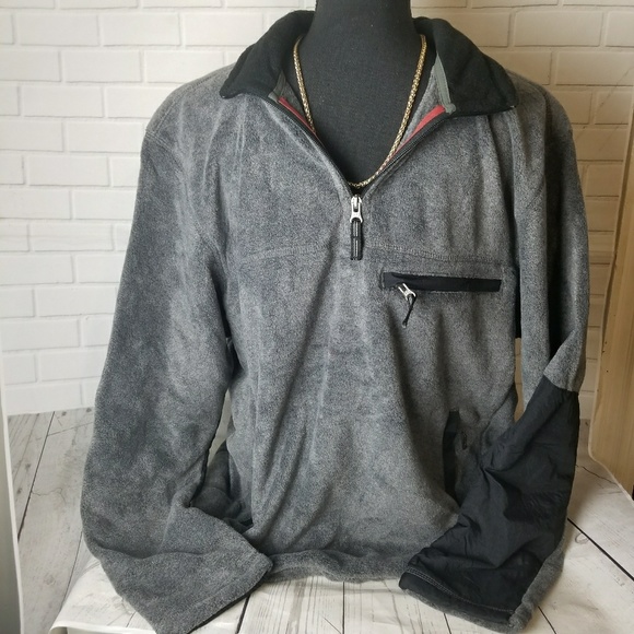 GAP Other - Gap Gray Black Pullover Quarter Zip Jacket XL